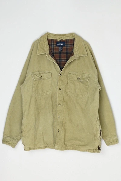 Vintage Y2k Flannel Lined Corduroy Shirt Jacket