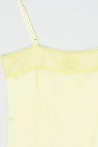 Vintage Y2k Light Yellow Satin Cami Top