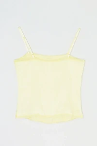 Vintage Y2k Light Yellow Satin Cami Top