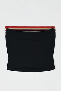 Vintage Y2k Striped Black Tube Top