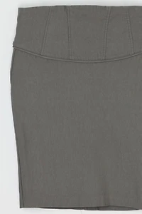 Vintage Y2k Dark Khaki Mini Skirt