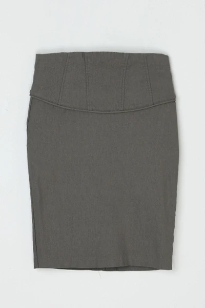 Vintage Y2k Dark Khaki Mini Skirt