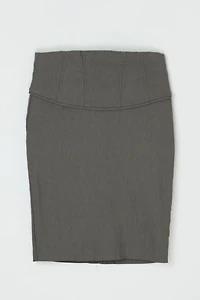 Vintage Y2k Dark Khaki Mini Skirt