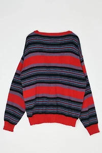 Vintage 70s Striped V-Neck Sweater