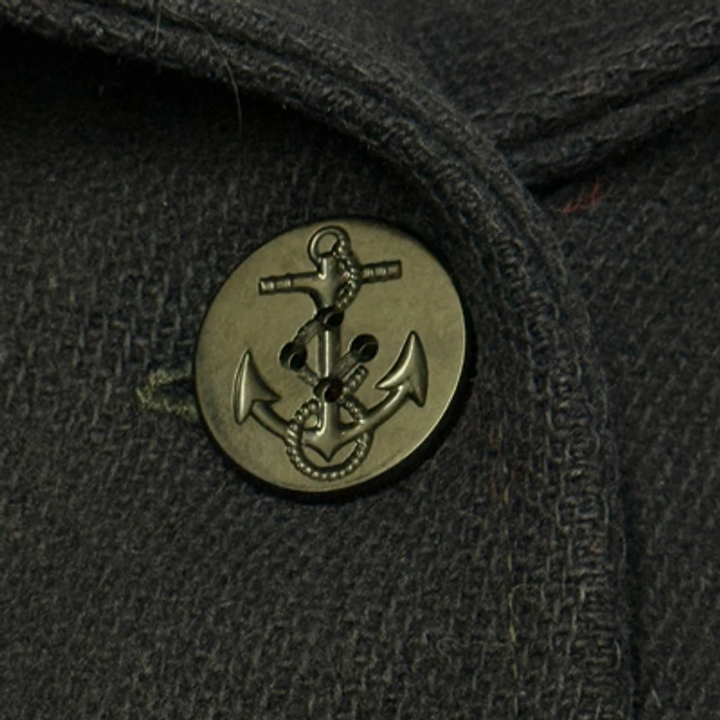 Vintage 1950's Hercules Melton Wool Us Naval Peacoat Jacket