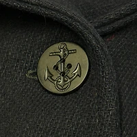 Vintage 1950's Hercules Melton Wool Us Naval Peacoat Jacket