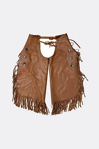 Vintage 1990's Barbed Wire Handmade Full Leather Western Chaps