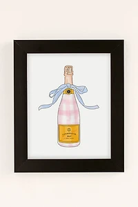 J.Hall Designs Pink Gingham Preppy Painted Art Print