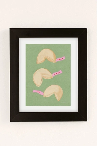 Esca Watercolors Love Fortune Cookies Matcha Art Print