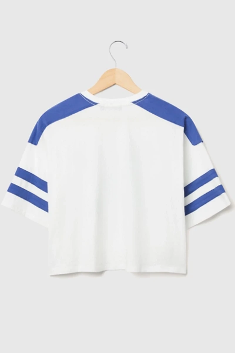 Junk Food NFL Striped Crop Tee
