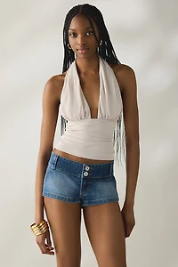 Abrand 00 Super Low-Rise Mini Denim Shorts