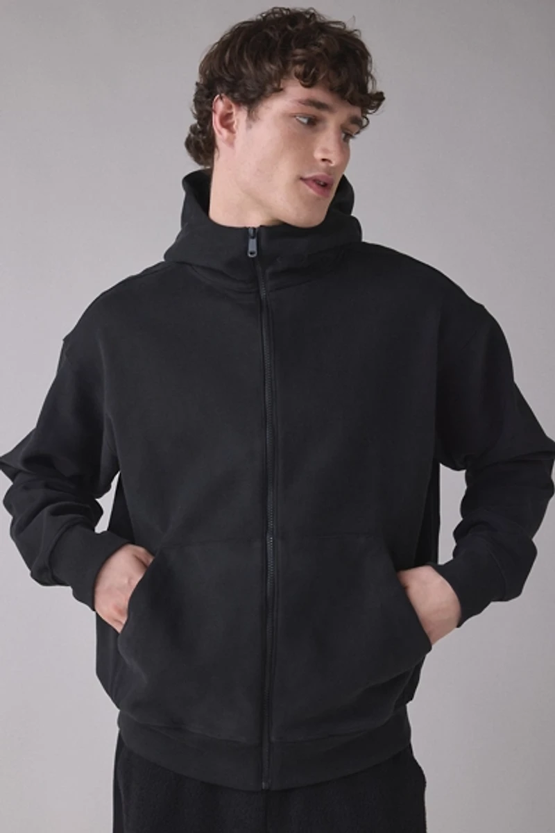 Oakley Liquid Metal Ellipse Logo Graphic Zip-Up Hoodie Sweatshirt