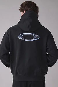 Oakley Liquid Metal Ellipse Logo Graphic Zip-Up Hoodie Sweatshirt