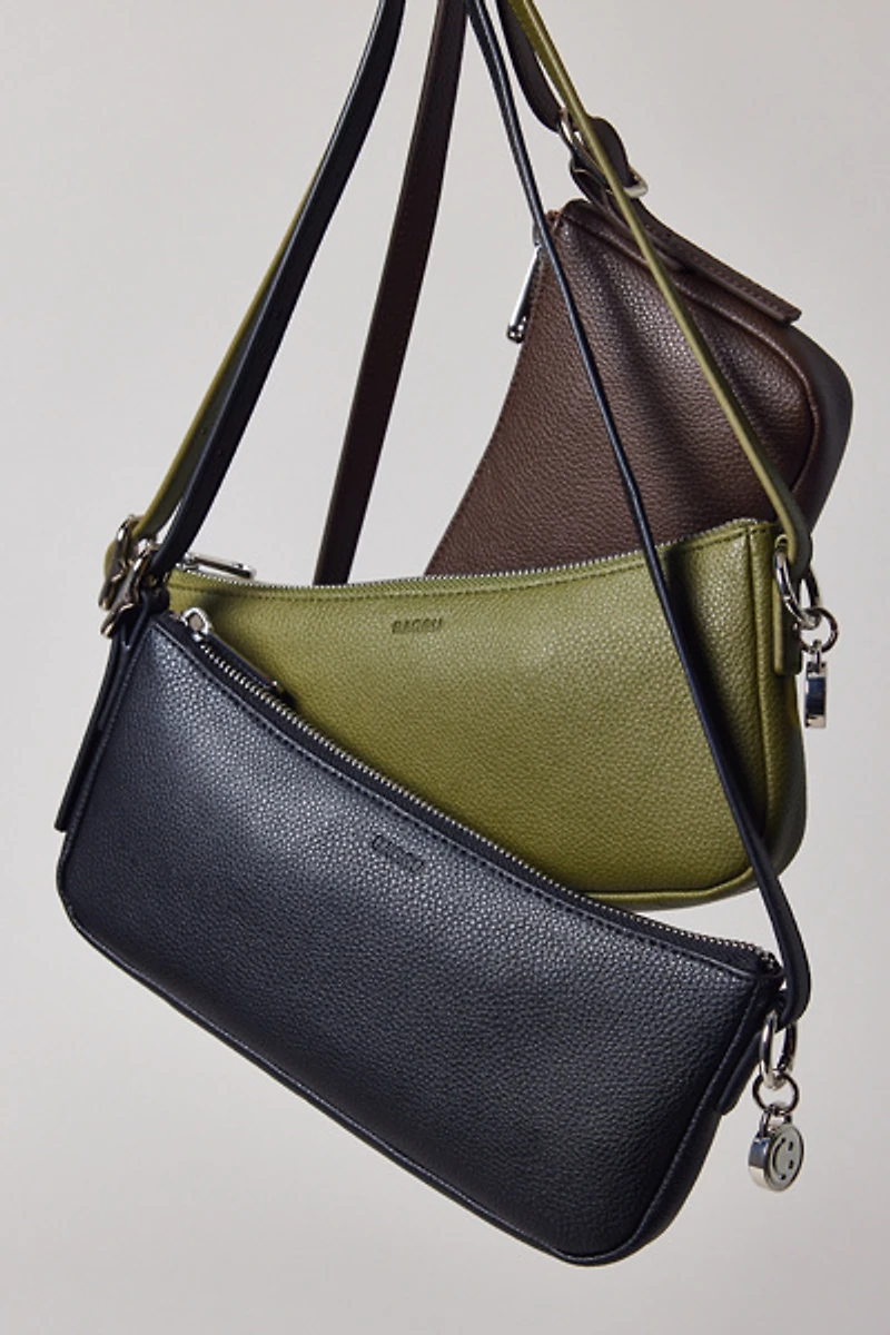 BAGGU Recycled Leather Pochette Bag