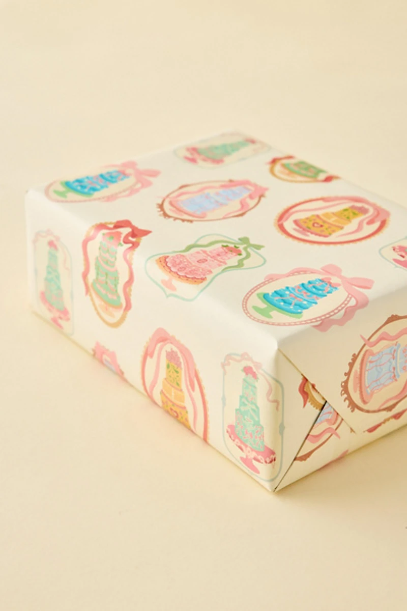 Rococo Cakes Wrapping Paper Sheet Set