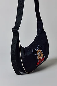 DISNEY | BAGGU Medium Nylon Crescent Bag - Embroidered Mickey Mouse Club