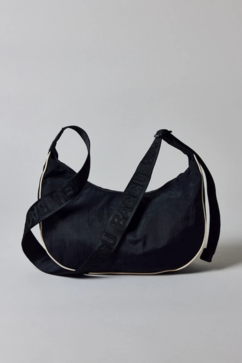 DISNEY | BAGGU Medium Nylon Crescent Bag - Embroidered Mickey Mouse Club