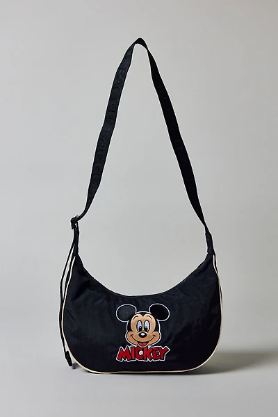 DISNEY | BAGGU Medium Nylon Crescent Bag - Embroidered Mickey Mouse Club