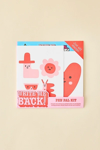 Egg Press Write Me Back! Love Heart Pen Pal Kit