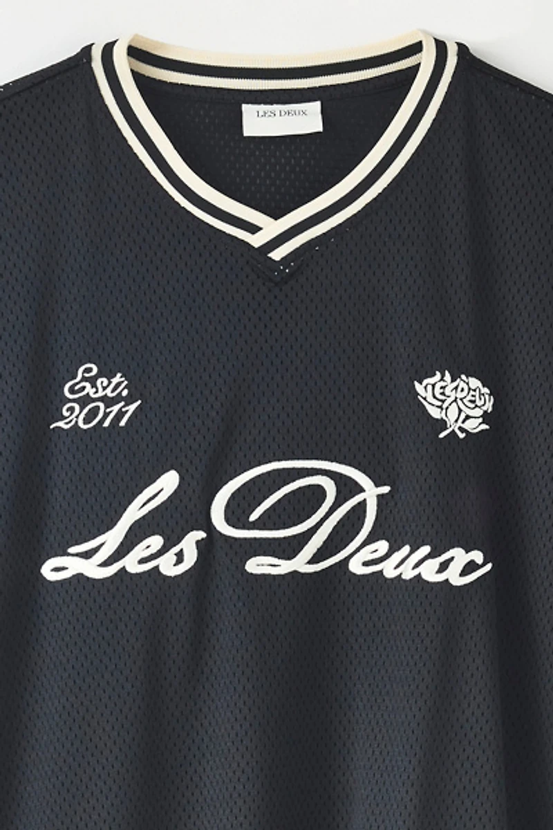 Les Deux Mesh Jersey Tee