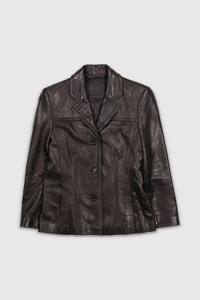 Vintage 90s Black Leather Jacket