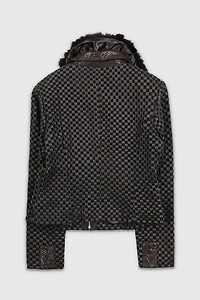 Vintage 90s Leather Fur Lined Jacket