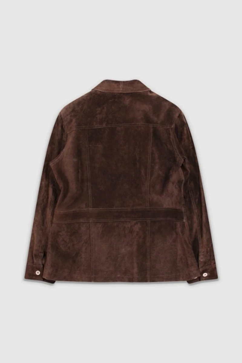 Vintage 90s Brown Suede Jacket