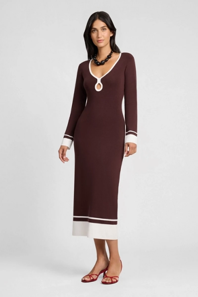 Onia Linen Tencel Midi Dress