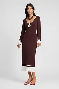 Onia Linen Tencel Midi Dress