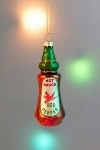 Northlight Glittered Hot Sauce Glass Ornament