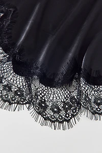 Lacey Satin Headscarf