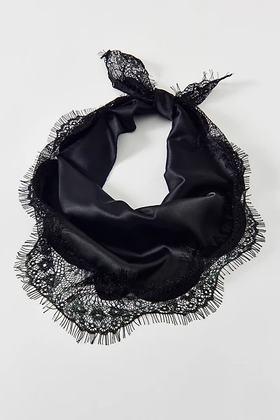 Lacey Satin Headscarf