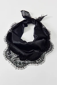 Lacey Satin Headscarf