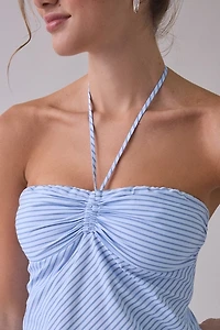 NIA Domenico Cinch Y-Neck Halter Top