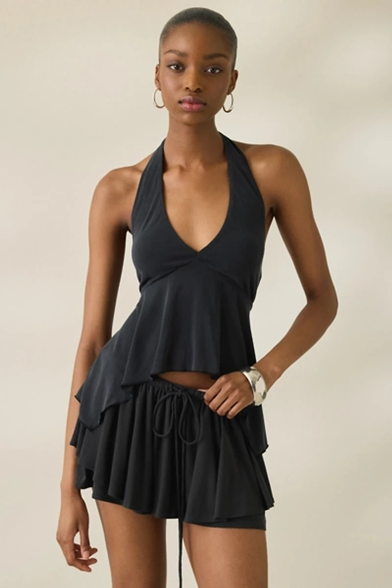 NIA Gabriele Flowy Knit Mini Skort