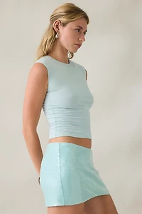 NIA Triste Sequin Low-Rise Micro Mini Skort