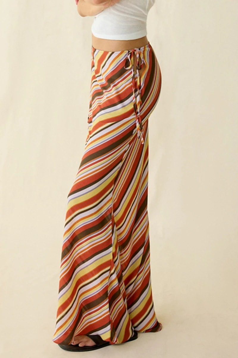 Kimchi Blue On The Side Cutout Tie Maxi Skirt