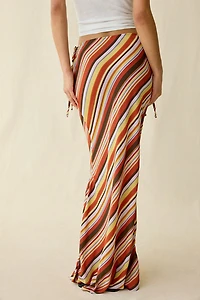 Kimchi Blue On The Side Cutout Tie Maxi Skirt