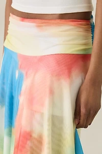 NIA Eme Handkerchief Hem Midi Skirt
