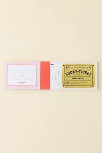 Lucky Tickets For Getting Lucky Coupon Gift Book