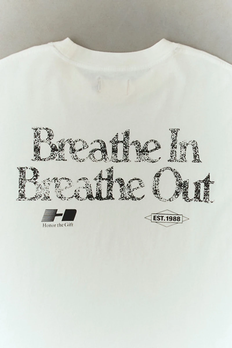 Honor The Gift Breathe Out Graphic Tee
