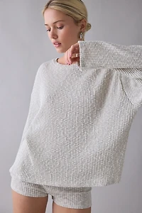 ReMADE By UO Remnants Thermal Knit Drippy Sleeve Top