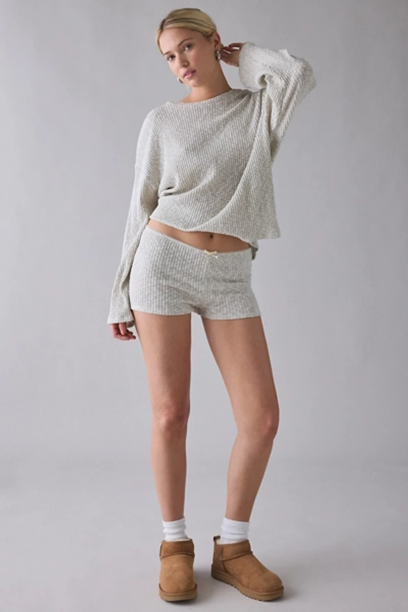 ReMADE By UO Remnants Thermal Knit Micro Short