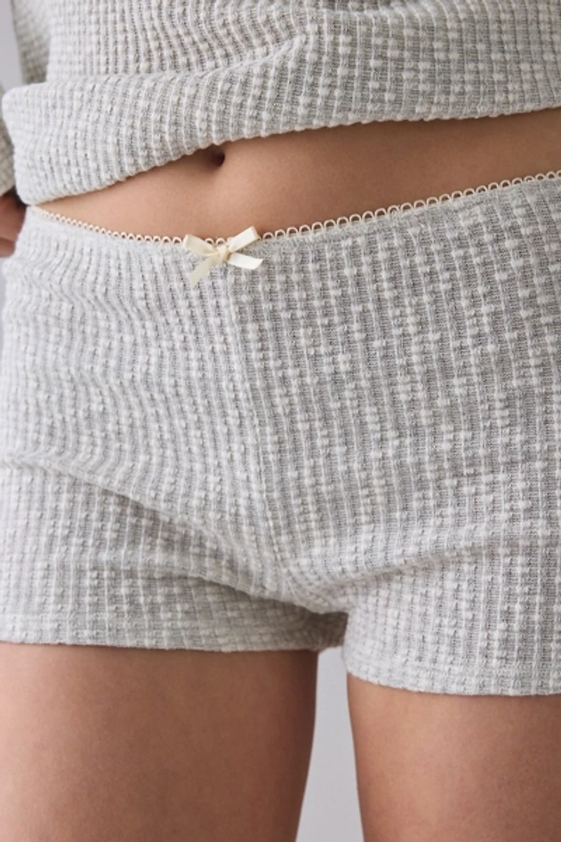 ReMADE By UO Remnants Thermal Knit Micro Short