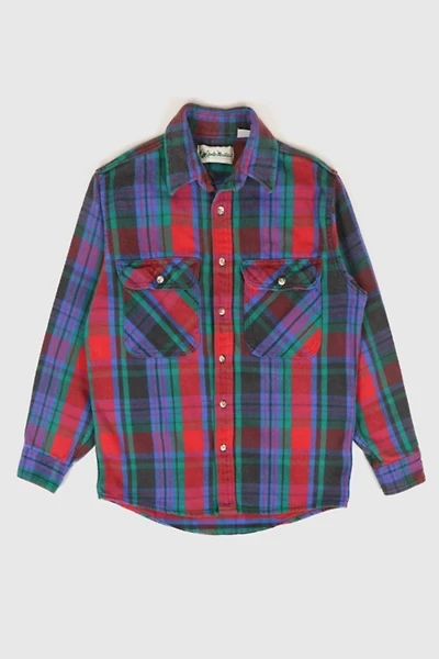 Vintage Plaid Heavyweight Button-Down Shirt