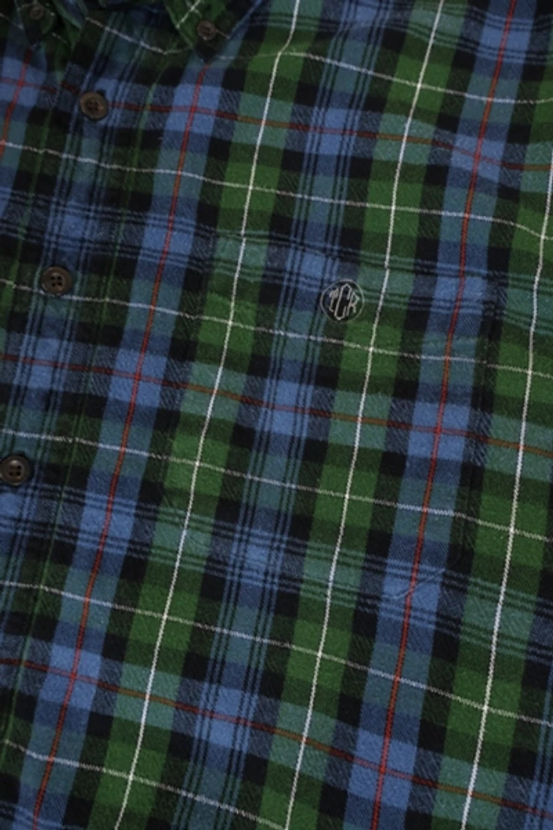 Vintage L.L. Bean Plaid Flannel Button-Down Shirt