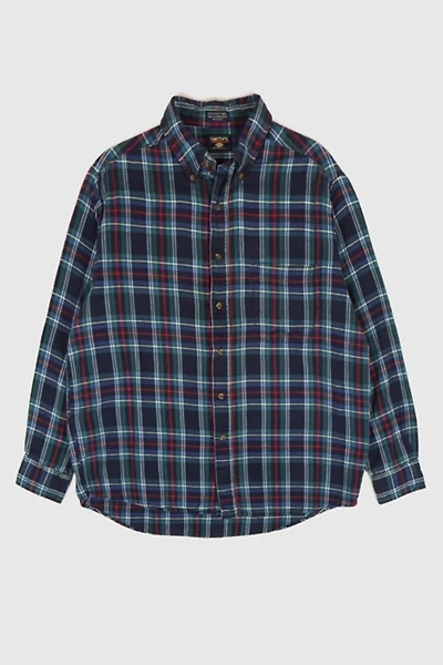Vintage Plaid Lightweight Button-Down Shirt