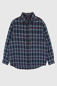 Vintage Plaid Lightweight Button-Down Shirt