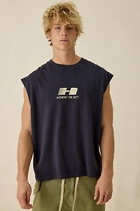 Honor The Gift Frequency Graphic Muscle Tee