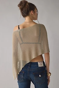 Lioness Luminous Asymmetric Sheer Poncho Top